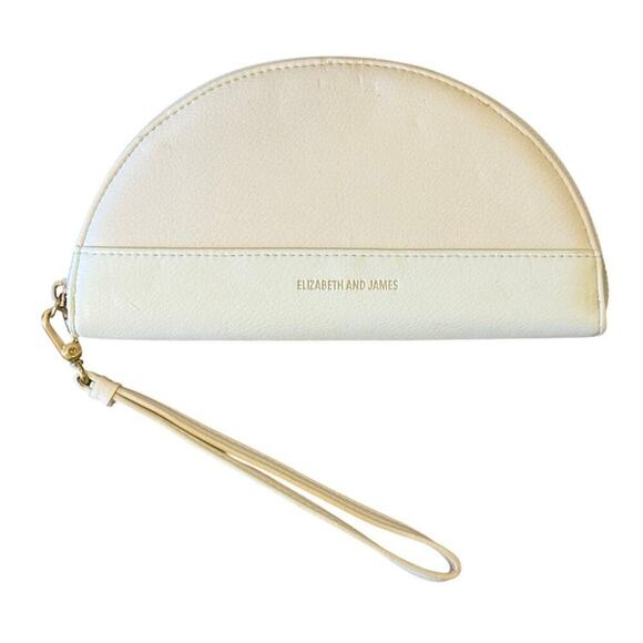 Elizabeth and James Handbags - ELIZABETH AND JAMES White Clutch Purse Bag Handbag Wallet Wristlet
